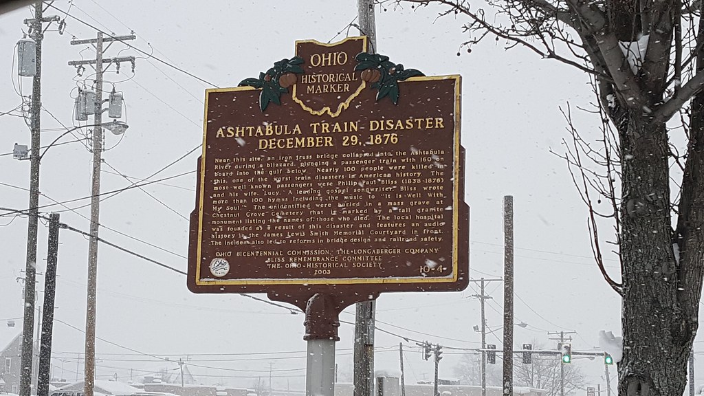 Ashtabula train disaster historic marker The Ohio Historic. 
