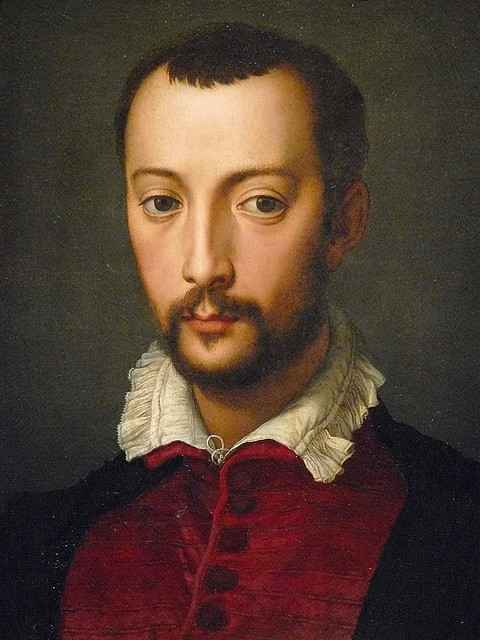 BRONZINO Agnolo,1567-70 - Portrait du Prince François de Médicis (Florence) - Detail 1