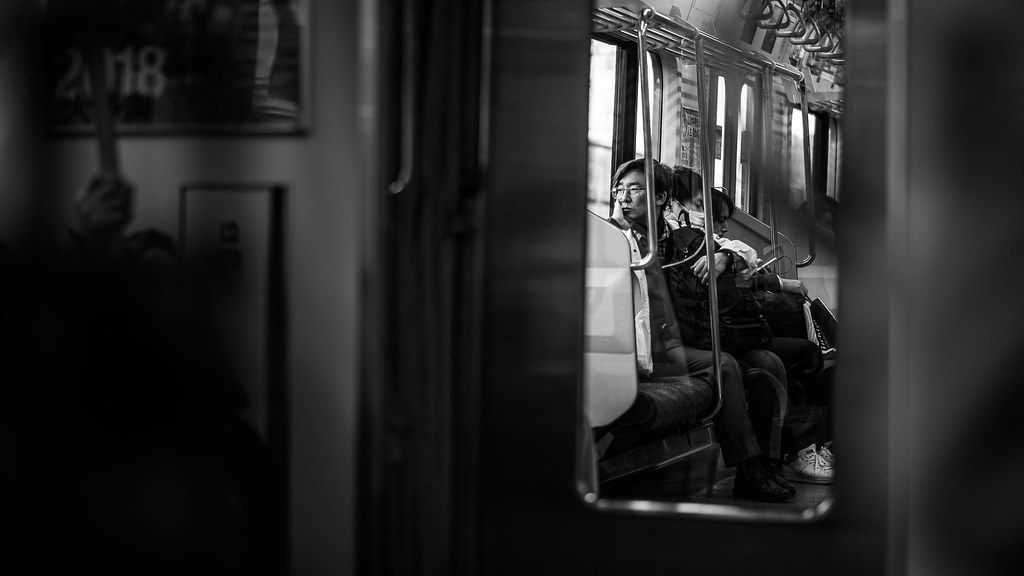 Thoughts - Tokyo, Japan - Black and white street photography
