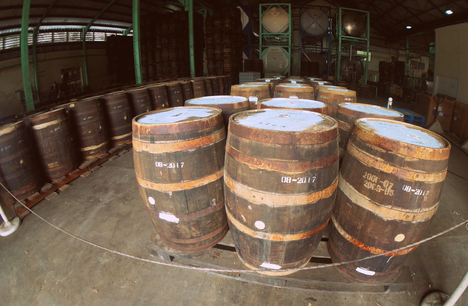 Foursquare Rum Distillery Barrel Room