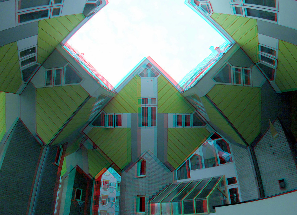 Cubic-houses Rotterdam 3D