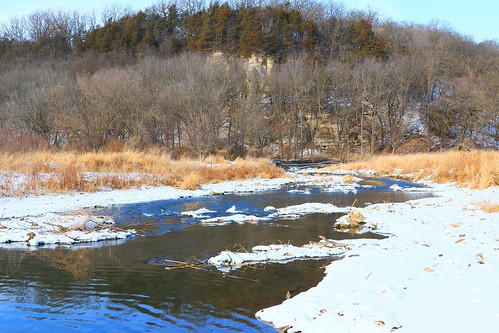 trout run stream winter winneshiek county iowa larry reis