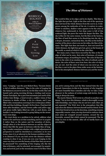 Losing onself in the blue distance | by readerwalker