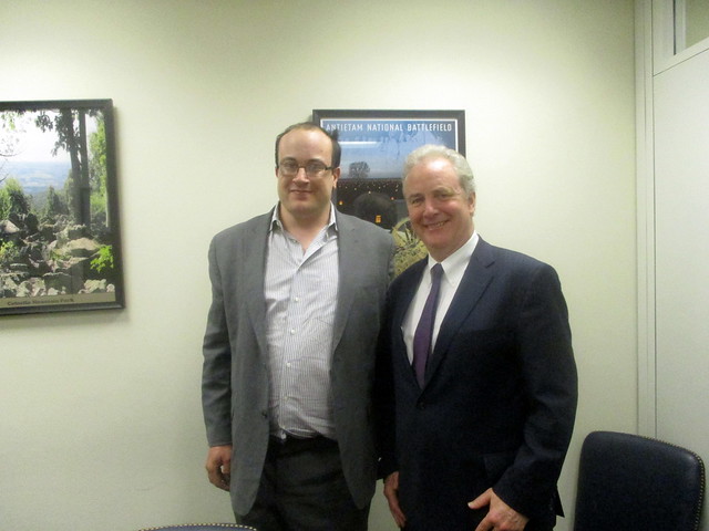 Alec Frazier with Senator Chris Van Hollen