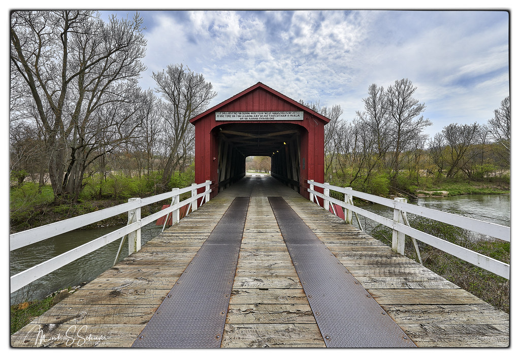 burgemeester Azijn camera The Red Covered Bridge over Bureau Creek Near Princeton, I… | Flickr