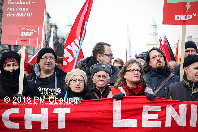 Demonstration: Liebknecht Luxemburg Demonstration 2018 – 14.01.2018 – Berlin -  IMG_8303