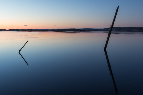 sea seascape stillness tranquility reflection reflections outdoor bohuslän sweden dusk bluehour