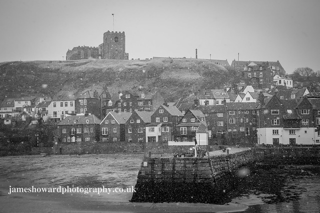 Whitby in the snow
