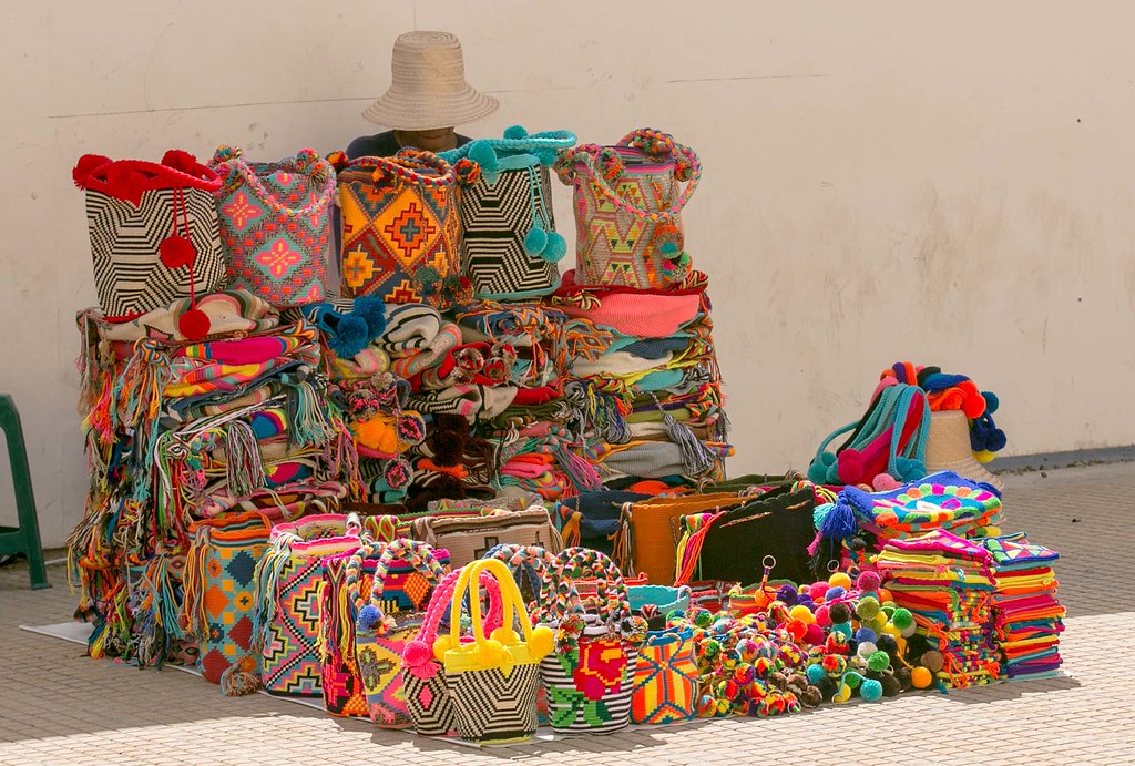 Textiles for sale in Cartagena's Plaza de la Proclamacion | Flickr