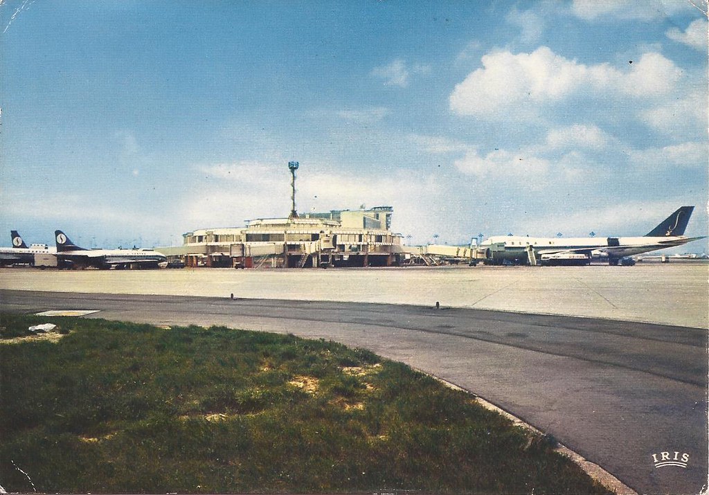 Brussels Airport (BRU) postcard - circa 1970's