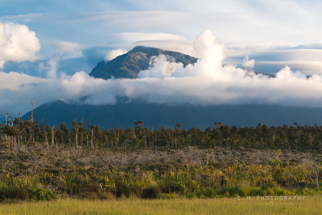 Peak In Clouds - Jackson Bay, New Zealand