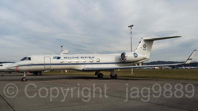 Hellenic Air Force 678 Gulfstream Aerospace G-V Aircraft, Zurich Airport, Switzerland