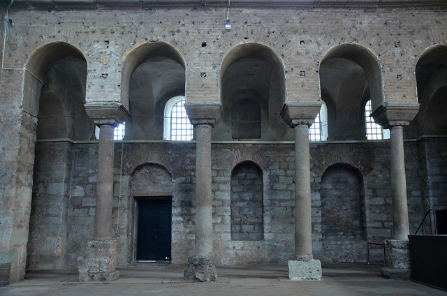 Hagia Irene, built in the 4th century at the place where the old church of the bishop of Byzantium stood before the refoundation of Constantine the Great, destroyed by fire in 532 AD and then rebuilt, Istanbul