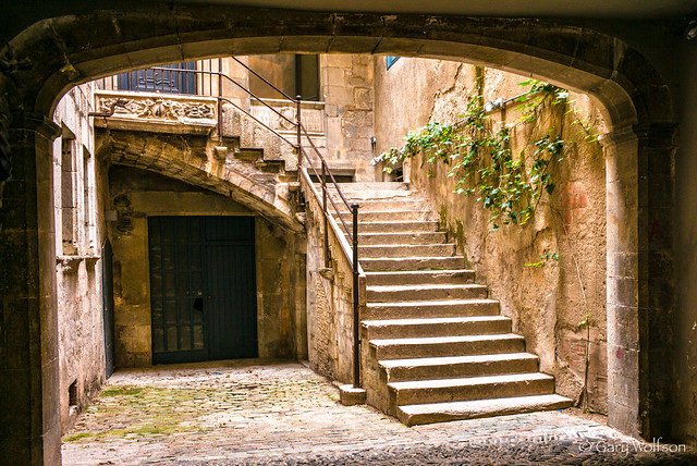Girona Stairs & Ivy