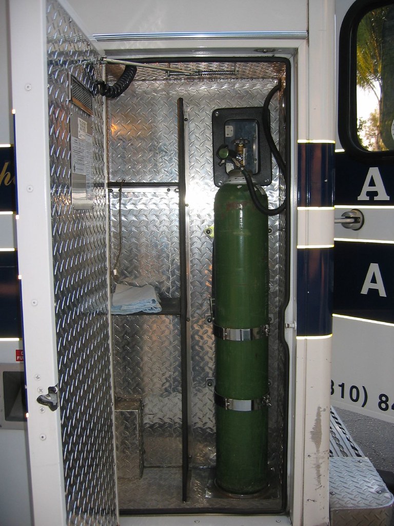 E Tank of Oxygen on Ambulance | 10/25/2004 | Robin Kanouse | Flickr