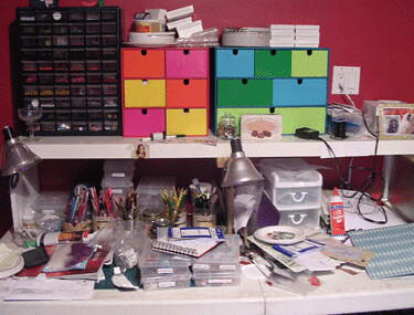 studio desk *before* | by i *heart* sensible shoes