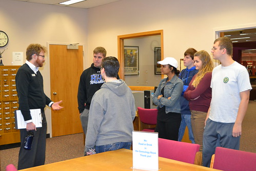 12.21.16 Bennington High School Students Visit Main Library