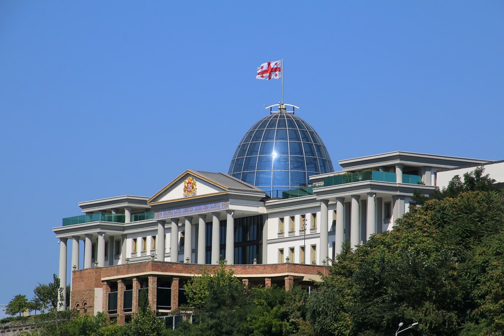 The presidential palace in Tbilisi, Republic of Georgia