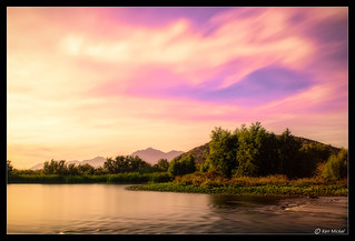 Sunrise on the Gila River
