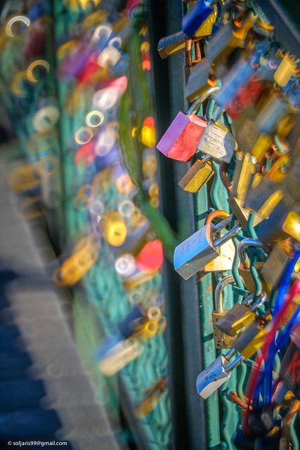 Padlocks. Zurich, February 2018