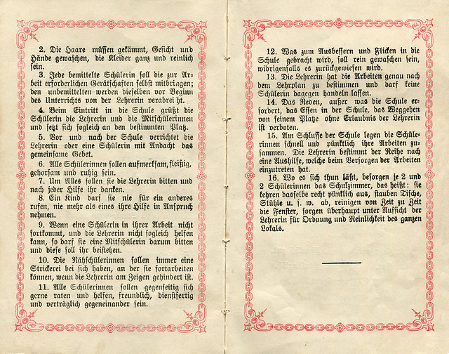 Zeugnisbüchlein mit Schulordnung 1895 -1902 für badische Volksschulen, 4