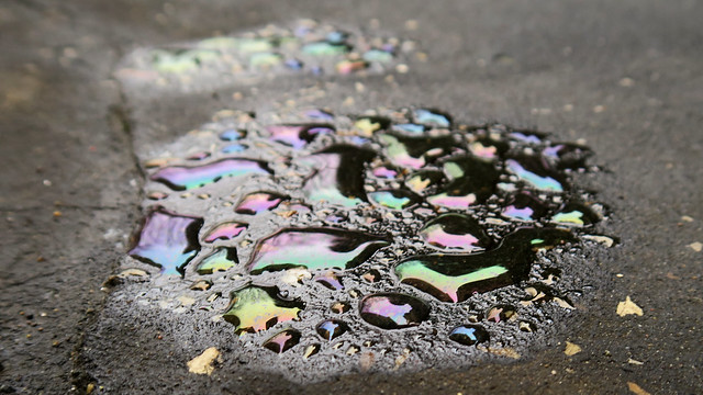Oil on the ground