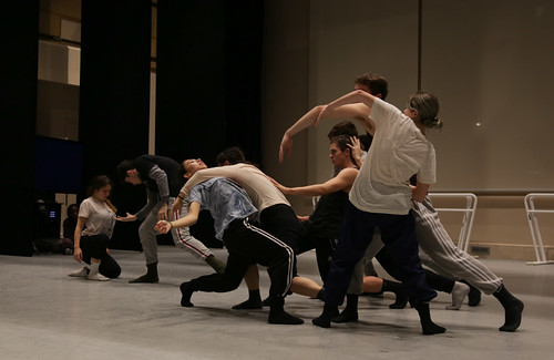 USC Kaufman students rehearse Sonya Tayeh's piece in GKIDC