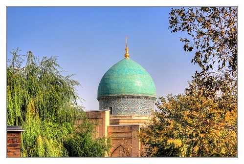 silk road uzbekistan tashkent history architecture hdr schaschimausoleum qaffolshoshiymaqbarasi canon dslr eos hdri spiegelreflexkamera slr