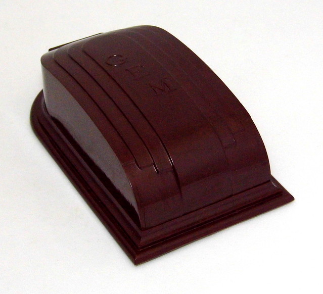 Vintage Gem Micromatic Safety Razor Bakelite Presentation Case, By The American Safety Razor Corporation, Made In The USA, Circa 1930s