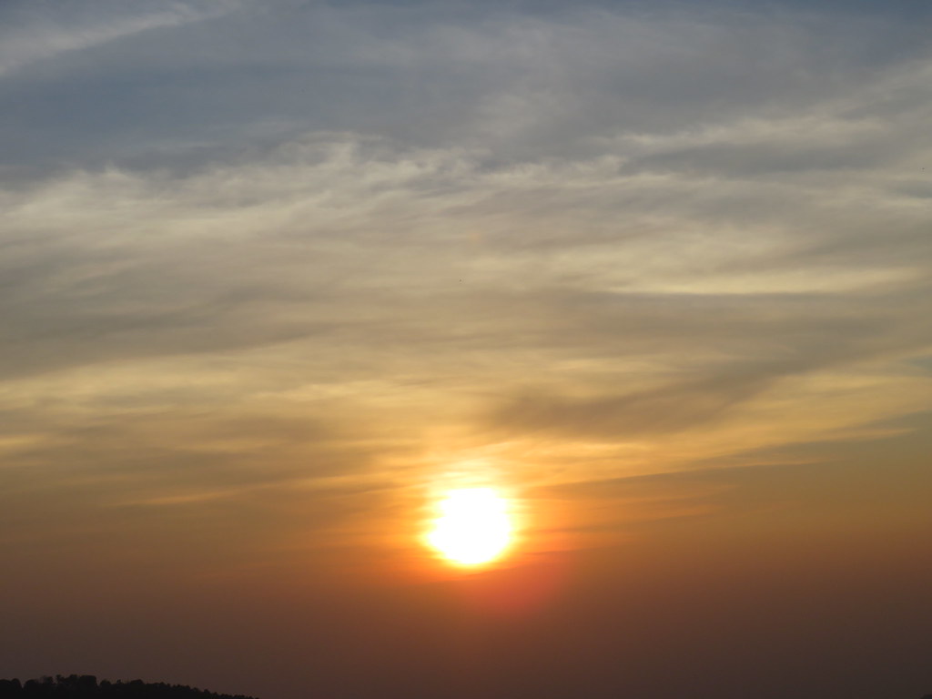 Sunset View From Yoga Ashram Dharamsala (H.P)