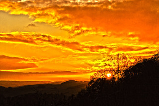 golden sunset HDR