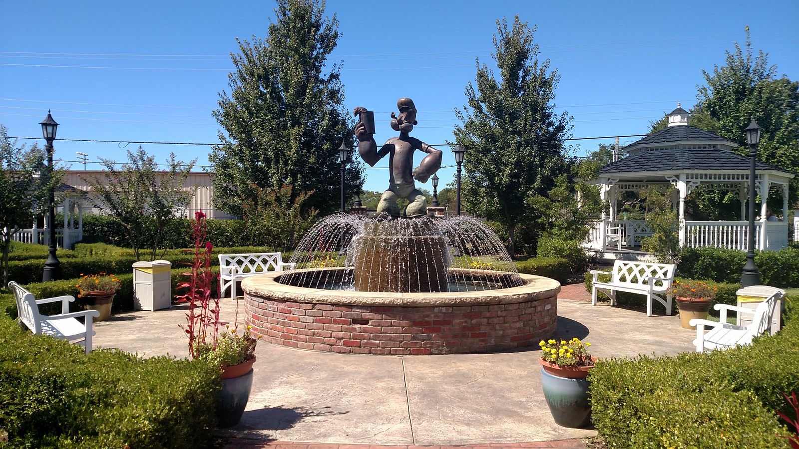Arkansas | Popeye statue and fountain, Alma, Arkansas. Alma … | Flickr