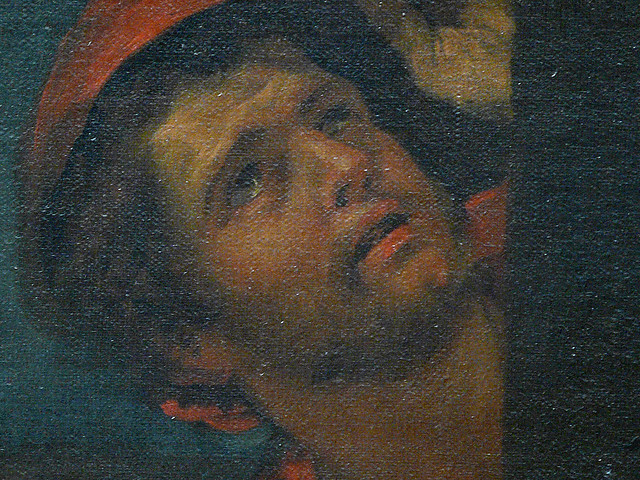 POUSSIN Nicolas,1629-30 - Apparition de la Vierge à Saint Jacques Le Majeur (Louvre) - Detail 42