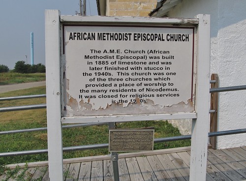 nicodemusnationalhistoricsite nicodemus kansas nationalhistoricsite nationalparkservice nps history africanmethodistepiscopalchurch church sign