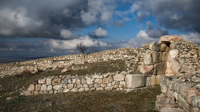 Four thousand year old stone place.From Hattusa.