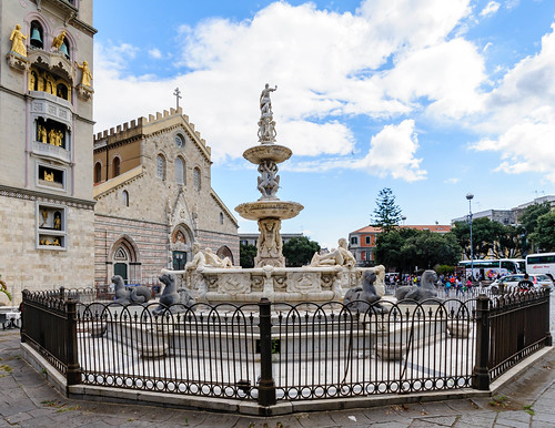 italy sicily messina nikon cathedral orion fountain belltower clocktower norman