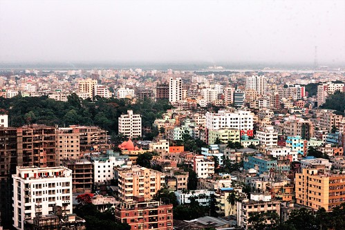 building landscape city sky dusk chittagong bangladesh 20thfloor terrace mezetto radissonblu