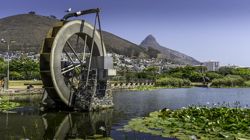 lake lakescape mountain city capetown southafrica africa wheel landscape cityscape a6000 travel explore holiday garden
