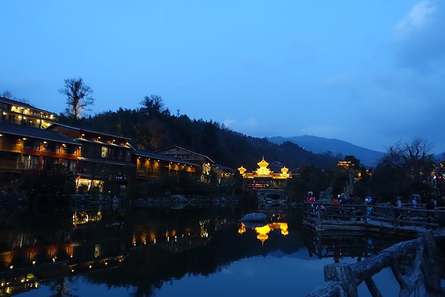 Zhaoxing at night