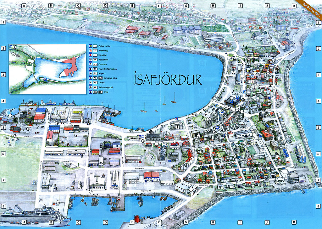 isafjordur iceland cruise port map