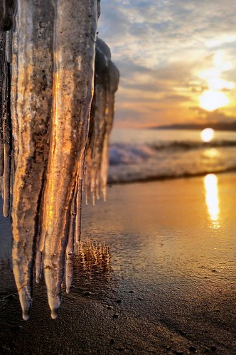 ice scarborough sunset