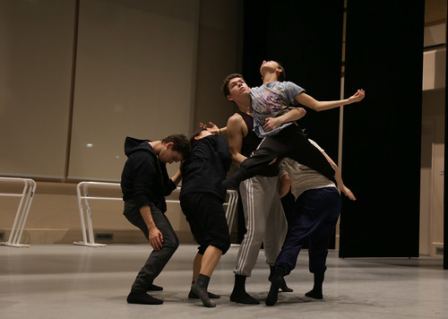 USC Kaufman students rehearse Sonya Tayeh's piece in GKIDC