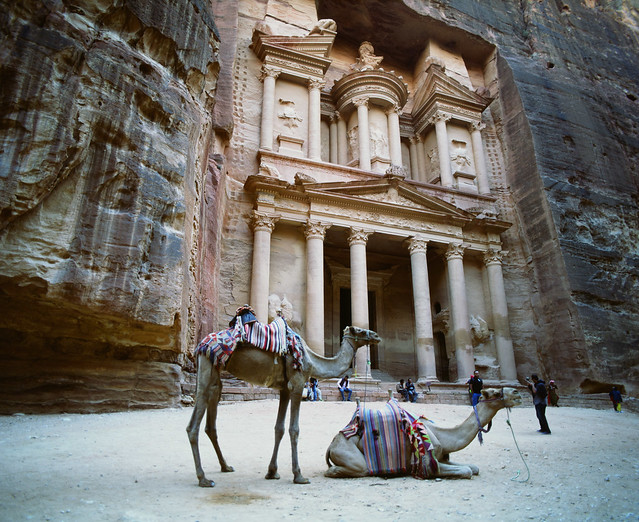 Petra and Camels