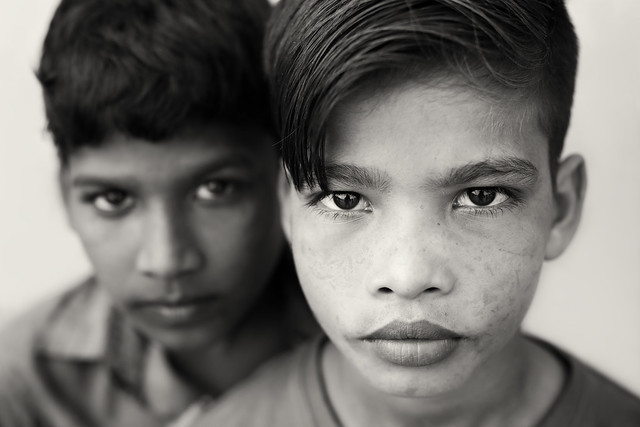 Bangladesh, street kids in Barisal