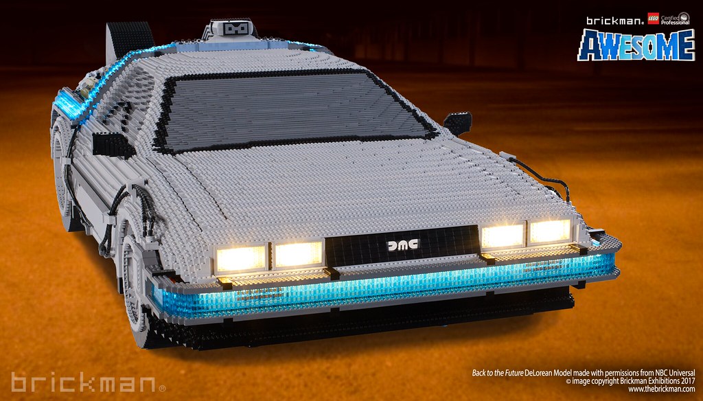LEGO® Brick Back to the Future DeLorean front