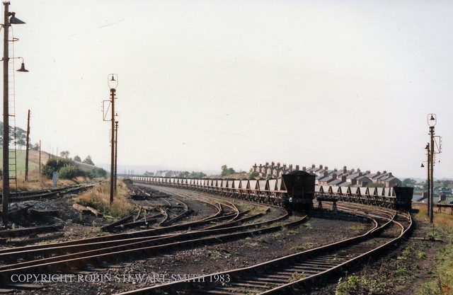 LMS Tibshelf Sidings (MR) View south on 25th September 1983
