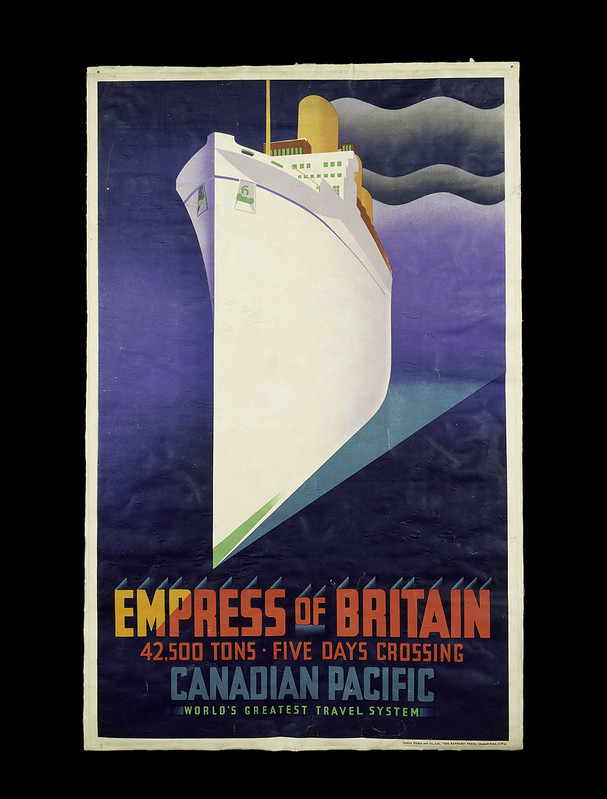 Empress of Britain, poster for Canadian Pacific Railways, 1920, credit V&A London