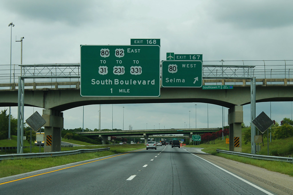 I-65 North - Exit 167 - US80 West