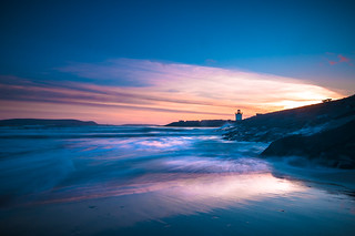 Burry Port Lighthouse Sunset