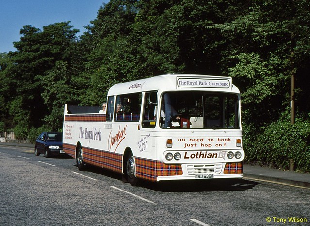 OSJ 636R Lothian Regional Transport 36 Leyland Leopard with Alexander body at Waterloo Place Edinburgh Aug00 (Copy)